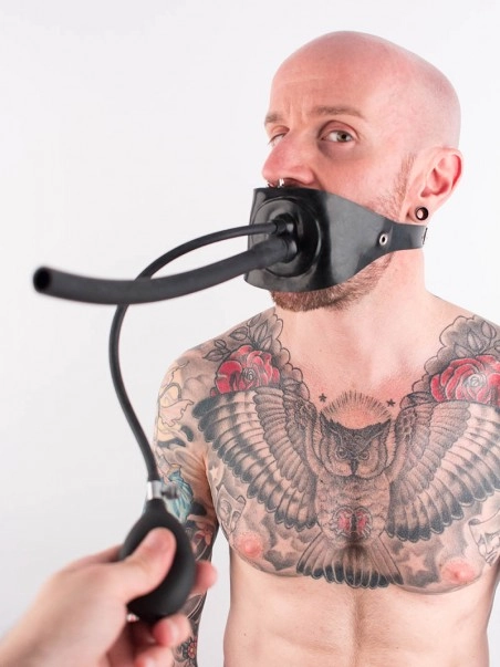 Rubber Fetish Baillon Tube Gonflable Avec Sangle Latex 1 Rubber Fetish Baillon Tube Gonflable Avec Sangle Latex