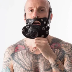 RoB Accessoires Baillon Uro Cuir -Pas Cher Vestiaire Fetish Magasin baillon uro cuir 3