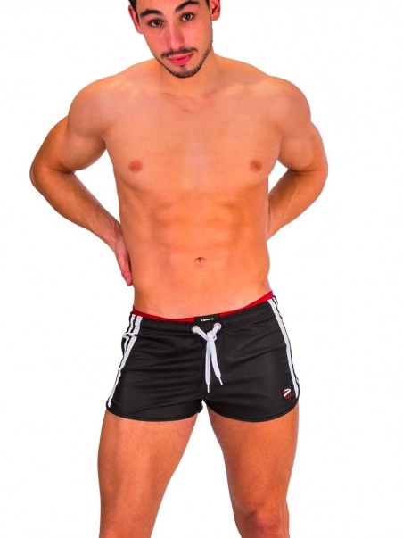 Barcode Berlin Short Byron Bandes Blanches 2 Barcode Berlin Short Byron Bandes Blanches – Image 2