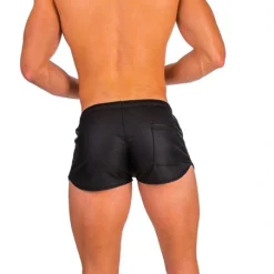 Barcode Berlin Short Byron Bandes Bleues -Pas Cher Vestiaire Fetish Magasin barcode berlin short byron bandes bleues 4