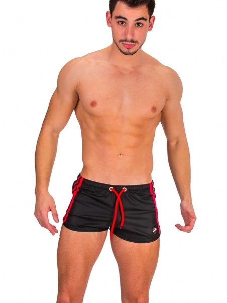 Barcode Berlin Short Byron Bandes Rouges 3 Barcode Berlin Short Byron Bandes Rouges – Image 3
