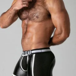 Boxer Avec Poche Amovible Et Zip Full Access - Locker Gear -Pas Cher Vestiaire Fetish Magasin boxer avec poche amovible et zip full access locker gear 8