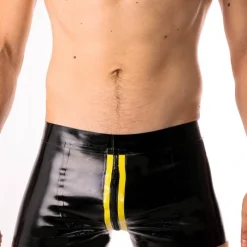 RoB Latex Et Néoprène Boxer Zoom Fullzip Noir Et Jaune Latex