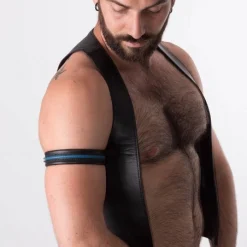 RoB Accessoires Brassard Cuir Ajustable -Pas Cher Vestiaire Fetish Magasin brassard cuir ajustable 11