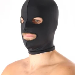 Autres Cagoule Anonyme Spandex, 3 Orifices -Pas Cher Vestiaire Fetish Magasin cagoule anonyme spandex 3 orifices 2
