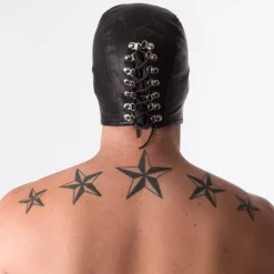 RoB Accessoires Cagoule BDSM En Cuir 7 RoB Accessoires Cagoule BDSM En Cuir -Pas Cher Vestiaire Fetish Magasin cagoule bdsm en cuir 3