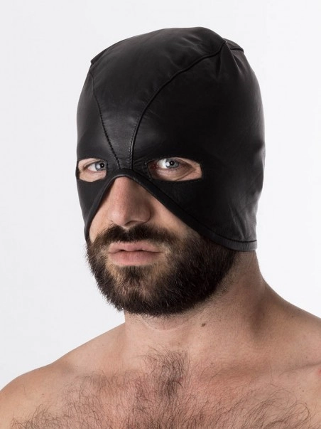 RoB Accessoires Cagoule BDSM En Cuir 1 RoB Accessoires Cagoule BDSM En Cuir