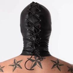 RoB Accessoires Cagoule Blackout Cuir -Pas Cher Vestiaire Fetish Magasin cagoule blackout cuir 5