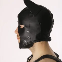 Bruthal Gear Cagoule Chien Cuir -Pas Cher Vestiaire Fetish Magasin cagoule chien cuir bruthal gear 4