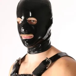 Cagoule Latex, Zippé -Pas Cher Vestiaire Fetish Magasin cagoule latex zippe 4