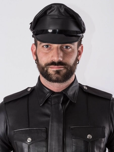 Rob Casquette Militaire Cuir 2 Rob Casquette Militaire Cuir – Image 2