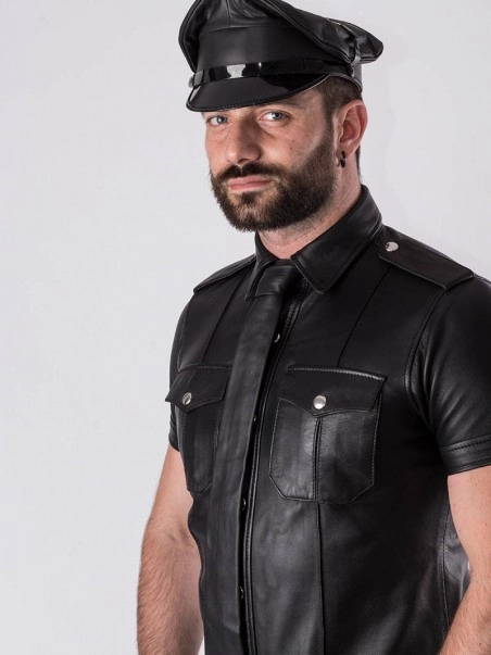 Rob Casquette Militaire Cuir 4 Rob Casquette Militaire Cuir – Image 4