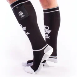 Brutus Chaussettes Hautes Party Socks Gas Mask (plusieurs Coloris) -Pas Cher Vestiaire Fetish Magasin chaussettes hautes party socks mask plusieurs coloris 6