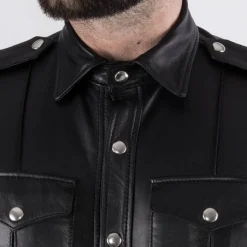 Chemise RoB Cuir -Pas Cher Vestiaire Fetish Magasin chemise rob cuir 4