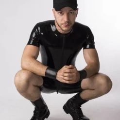 RoB Latex Et Néoprène Combinaison Courte Latex -Pas Cher Vestiaire Fetish Magasin combinaison courte latex 5