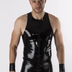 RoB Latex Et Néoprène Débardeur Y Zip Latex