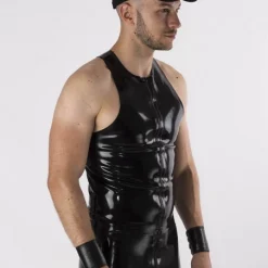 RoB Latex Et Néoprène Débardeur Y Zip Latex -Pas Cher Vestiaire Fetish Magasin debardeur y zip latex 4