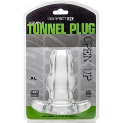 Double Plug Tunnel Creux (translucide) - Perfect Fit 5 Double Plug Tunnel Creux (translucide) - Perfect Fit -Pas Cher Vestiaire Fetish Magasin double plug tunnel translucide perfect fit 8