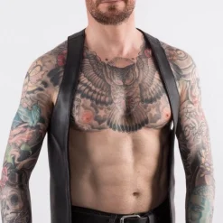 Rob Gilet Barman Cuir -Pas Cher Vestiaire Fetish Magasin gilet barman cuir 2