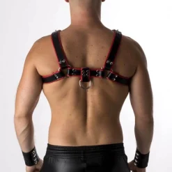 RoB Accessoires Harnais En Cuir Souple Pitbull Bords Rouges 5 RoB Accessoires Harnais En Cuir Souple Pitbull Bords Rouges -Pas Cher Vestiaire Fetish Magasin harnais en cuir souple pitbull bords rouges 2