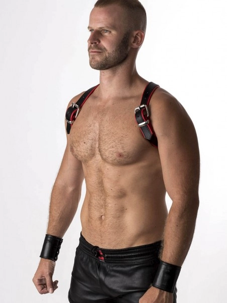 RoB Accessoires Harnais Epaules Bords Rouges En Cuir Souple 3 RoB Accessoires Harnais Epaules Bords Rouges En Cuir Souple – Image 3