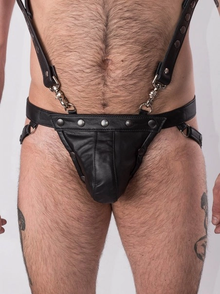 Bruthal Gear Jockstrap All Black Bruthal Cuir 8 Bruthal Gear Jockstrap All Black Bruthal Cuir – Image 8