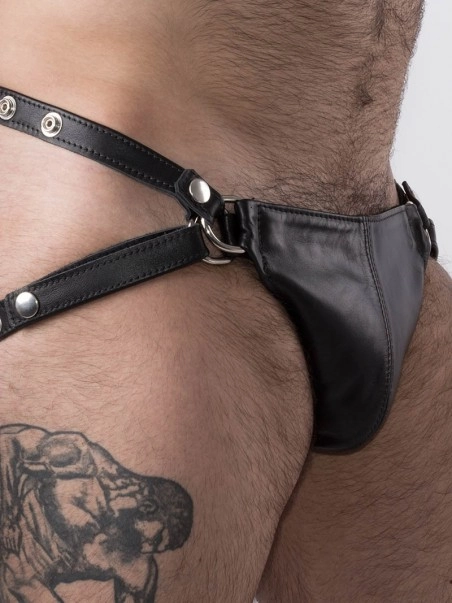Rob Jockstrap Coque Amovible Cuir 1 Rob Jockstrap Coque Amovible Cuir