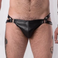 Rob Jockstrap Coque Cuir -Pas Cher Vestiaire Fetish Magasin jockstrap coque cuir 3