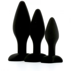 Brutus Kit 3 Plugs D’entrainement En Silicone -Pas Cher Vestiaire Fetish Magasin kit plug anal 3