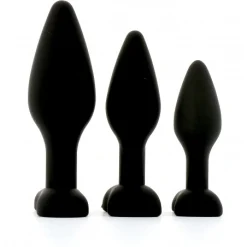 Brutus Kit 3 Plugs D’entrainement En Silicone -Pas Cher Vestiaire Fetish Magasin kit plug anal 4