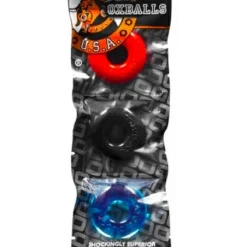 Oxballs Lot 3 Cockrings élastiques Multicouleur Ringer -Pas Cher Vestiaire Fetish Magasin lot 3 cockrings multicouleur ringer 2