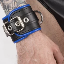 RoB Accessoires Menottes Cuir Bords Bleus