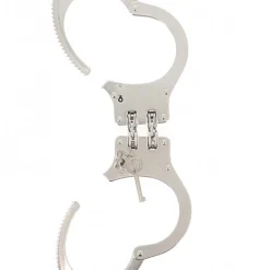 Autres Menottes, Double Charnière Métal -Pas Cher Vestiaire Fetish Magasin menottes double charniere metal 6