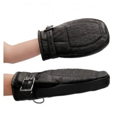 Moufles En Cuir Avec Pics -Pas Cher Vestiaire Fetish Magasin moufles en cuir avec pics 4