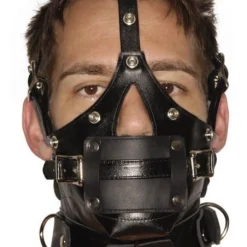Muselière Premium En Cuir Avec Bâillons - Strict Leather -Pas Cher Vestiaire Fetish Magasin museliere premium en cuir avec baillons strict leather 2