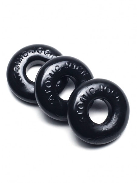 Oxballs Lot 3 Cockrings élastiques Noirs Ringer 1 Oxballs Lot 3 Cockrings élastiques Noirs Ringer