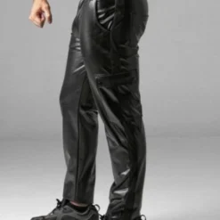 Pantalon Cargo En Simili Cuir Massive Rude - Locker Gear