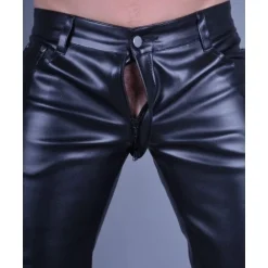 Mr. Riegillio Pantalon Slim Simili-cuir Invisible Thru 7 Mr. Riegillio Pantalon Slim Simili-cuir Invisible Thru -Pas Cher Vestiaire Fetish Magasin pantalon slim simili cuir invisible thru 2