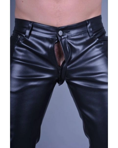 Mr. Riegillio Pantalon Slim Simili-cuir Invisible Thru 3 Mr. Riegillio Pantalon Slim Simili-cuir Invisible Thru – Image 3