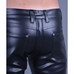 Mr. Riegillio Pantalon Slim Simili-cuir Invisible Thru 8 Mr. Riegillio Pantalon Slim Simili-cuir Invisible Thru -Pas Cher Vestiaire Fetish Magasin pantalon slim simili cuir invisible thru 3