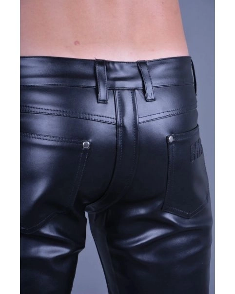 Mr. Riegillio Pantalon Slim Simili-cuir Invisible Thru 4 Mr. Riegillio Pantalon Slim Simili-cuir Invisible Thru – Image 4