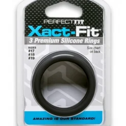 Perfect Fit Lot 3 Cockrings Silicone Medium X-Fact Fit -Pas Cher Vestiaire Fetish Magasin perfect fit lot 3 cockrings silicone medium x fact fit 4