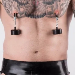 Rimba Pinces à Seins Croco Et Poids 200G -Pas Cher Vestiaire Fetish Magasin pinces a seins croco et poids 200g 2