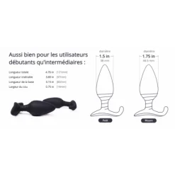 We-Vibe Plug Connecté Vibrant Hush -Pas Cher Vestiaire Fetish Magasin plug connecte vibrant hush 8