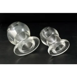 Perfect Fit Plug Creux En Silicone Translucide 3 Tailles -Pas Cher Vestiaire Fetish Magasin plug creux en silicone translucide 2