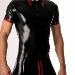 RoB Latex Et Néoprène Polo Liserés Rouges Latex
