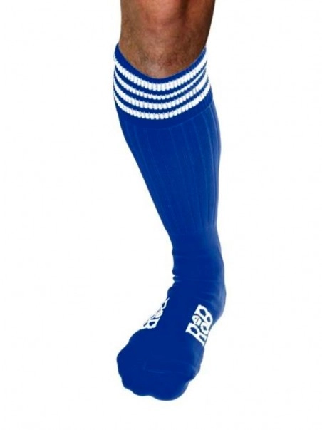 RoB Accessoires Chaussettes, Sneaker, Bleues, Bandes Blanches 1 RoB Accessoires Chaussettes, Sneaker, Bleues, Bandes Blanches
