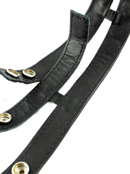 RoB Accessoires Double Cockring Ballstretcher En Cuir 2 RoB Accessoires Double Cockring Ballstretcher En Cuir – Image 2