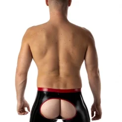 RoB Latex Et Néoprène Short Fucky Noir Et Rouge Latex -Pas Cher Vestiaire Fetish Magasin short fucky noir et rouge latex 2