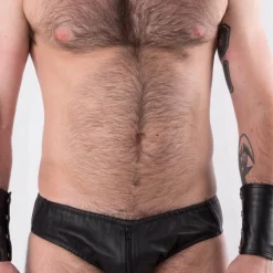 Rob Slip Zippé Cuir -Pas Cher Vestiaire Fetish Magasin slip zippe cuir 2